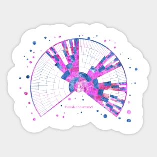 Female Inheritance Chart Sticker